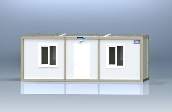 K3002: 2комн+туалет, Упакованный Контейнер, 2,3х6 м