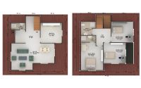 147 m² Каркасные Дома